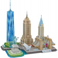 3D Пъзел Cubic Fun от 123 части - City Line New York City
