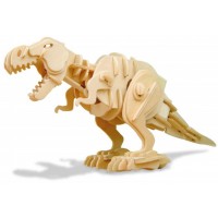 Дървен 3D пъзел Robo Time от 90 части - T‑Rex
