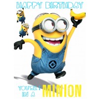 Поздравителна картичка Danilo - Despicable Me: Minion 1 In A Minion Birthday