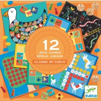 Комплект класически детски игри Djeco - 12 игри