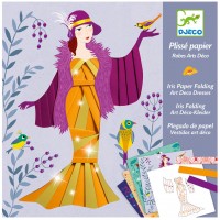 Детски комплект Направи сам от хартия Djeco – Разноцветни рокли