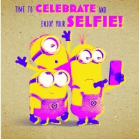 Поздравителна картичка Danilo - Crafty Minions: Selfie