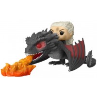 Фигура Funko POP! Rides: Game of Thrones - Daenerys on Fiery Drogon #68, 18 cm
