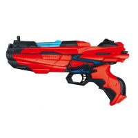 Детска играчка Ocie Red Guns - Бластер със светлинни ефекти, с 14 стрели и държач