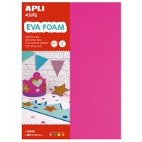 Комплект листове APLI - 20 х 30 cm, флуоресцентни цветове, 4 броя