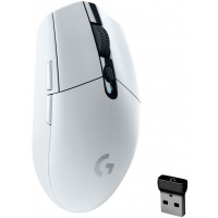 Гейминг мишка Logitech - G305 Lightspeed, оптична, бяла