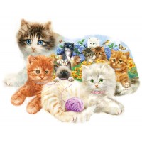 Пъзел SunsOut от 1000 части - Малки котенца, Джордано Студиос