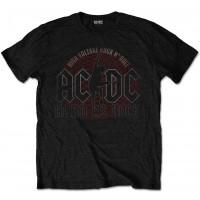Тениска Rock Off AC/DC - Hard As Rock High Voltage, черна