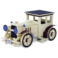 Дървен 3D пъзел Robo Time от 49 части - Класически автомобил 1