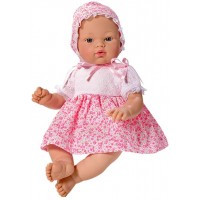 Кукла Asi - Бебе Коке, с розова рокличка на цветя