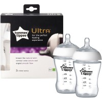 Комплект бебешки шишета Tommee Tippee Ultra - 260 ml, с биберон 1 капка, 2 броя
