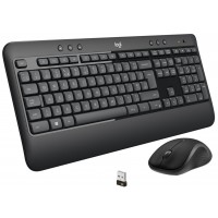 Комплект клавиатура и мишка Logitech - MK540 Advanced, безжичен, черен
