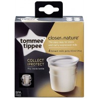 Комплект контейнери за кърма Tommee Tippee - Closer to Nature, 60 ml, 4 броя