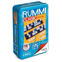 Компактна детска игра Cayro - Rummi Classic, в метална кутия