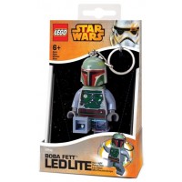 Мини ключодържател Lego Star Wars - Boba Fett, с LED светлина