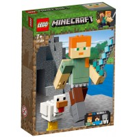 Конструктор Lego Minecraft - Голяма фигурка Алекс с пиле (21149)