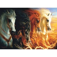 Пъзел SunsOut от 1500 части - Четирите коня на апокалипсиса, Линдсбърг-Осорио