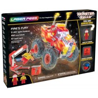 Светещ конструктор Laser Pegs Monster Rally - Огнена ярост