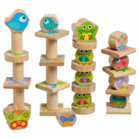 Дървена играчка за баланс Lucy&Leo - Малки приятели