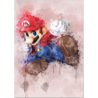 Метален постер Displate Games: Super Mario - Mario