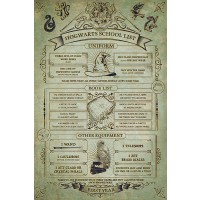 Макси плакат Pyramid - Harry Potter (Hogwarts School List)