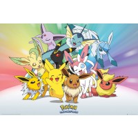 Макси плакат GB eye Animation: Pokemon - Eevee & Pikachu