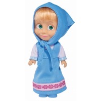 Кукла Simba Toys - Маша със синя рокля и забрадка