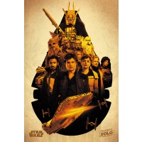 Макси плакат Pyramid - Solo: A Star Wars Story (Millennium Falcon Montage)