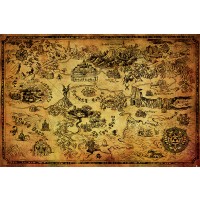 Макси плакат Pyramid - The Legend Of Zelda (Hyrule Map)
