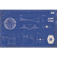 Макси плакат Pyramid - Star Wars - Imperial fleet blueprint