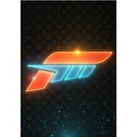 Метален постер Displate Games: Forza - 3D Emblem
