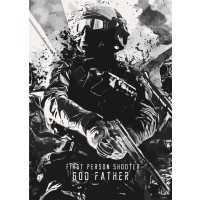 Метален постер Displate - God Father of Shooter Games