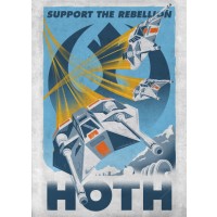 Метален постер Displate - Star Wars: Support the Rebellion