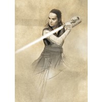 Метален постер Displate - Star Wars: Rey