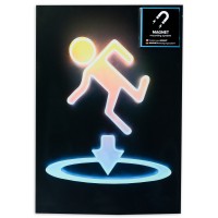 Метален постер Displate Games: Humor - Portal