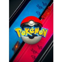 Метален постер Displate Animation: Pokemon - Pokeball