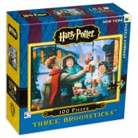 Мини пъзел New York Puzzle от 100 части - Three Broomsticks