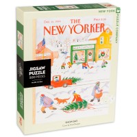 Пъзел New York Puzzle от 500 части - Снежен ден