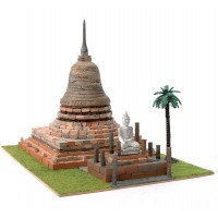 Сглобяем модел Domus Kits - Будистка пагода Wat Sa Si (Sukhothai), Макет с истински тухли