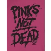 Тениска RockaCoca Pink's not dead, розова, размер S