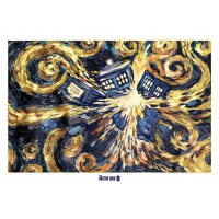 XL плакат Pyramid - Doctor Who (Exploding Tardis)