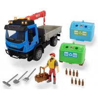 Детска играчка Dickie Toys Playlife - Камион с кран и контейнери