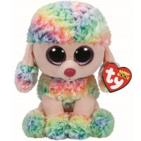 Плюшена играчка TY Toys Beanie Boos - Пудел Rainbow, шарен, 24 cm