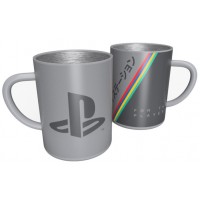Метална чаша Numskull PlayStation - 25th Anniversary, 400 ml