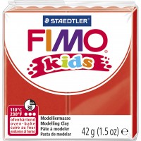 Полимерна глина Staedtler Fimo Kids - червен цвят
