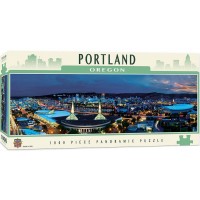 Панорамен пъзел Master Pieces от 1000 части - Портланд, Орегон