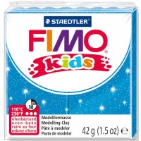 Полимерна глина Staedtler Fimo Kids - блестящ син цвят
