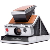 Фотоапарат Polaroid SX-70 - сребрист/кафяв