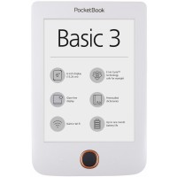 Електронен четец PocketBook  Basic 3 - бял