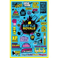 Макси плакат Pyramid Games: Battle Royale - Infographic